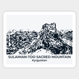 Sulaiman-Too Sacred Mountain - Kyrgyzstan Magnet